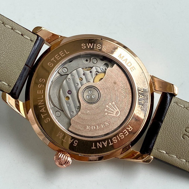 OYSTER PERPETUAL 40MM LEATHER STRAP