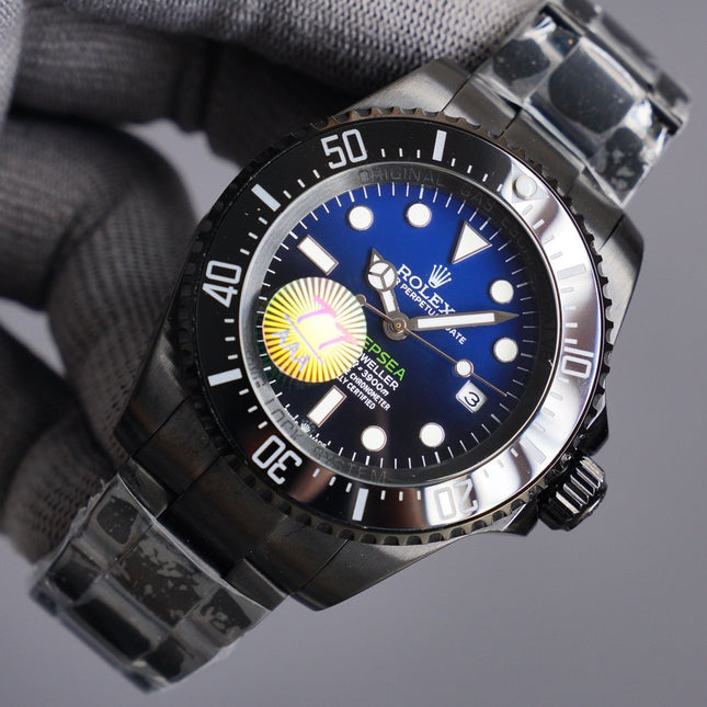 SEA-DWELLER DEEPSEA 44MM CUSTOM ALL BLACK DEEP BLUE DIAL