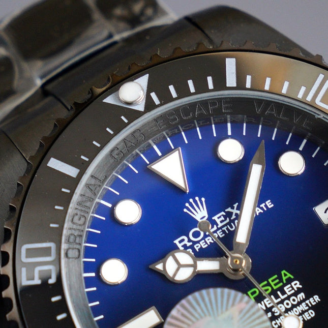 SEA-DWELLER DEEPSEA 44MM CUSTOM ALL BLACK DEEP BLUE DIAL