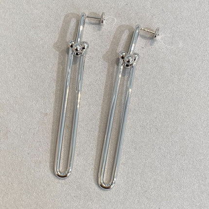 HARDWARE DOUBLE LONG LINK EARRINGS