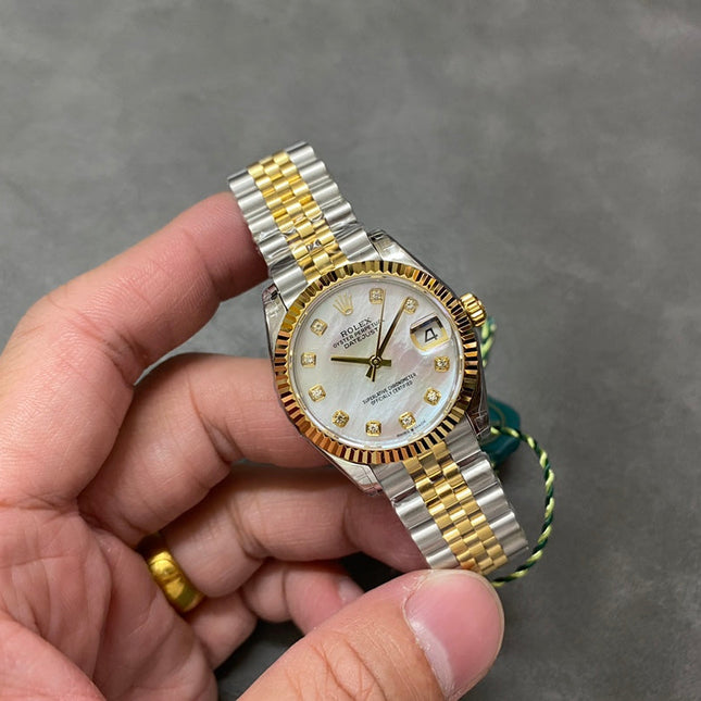 DATEJUST 31MM GOLD STEEL MOP DIAL