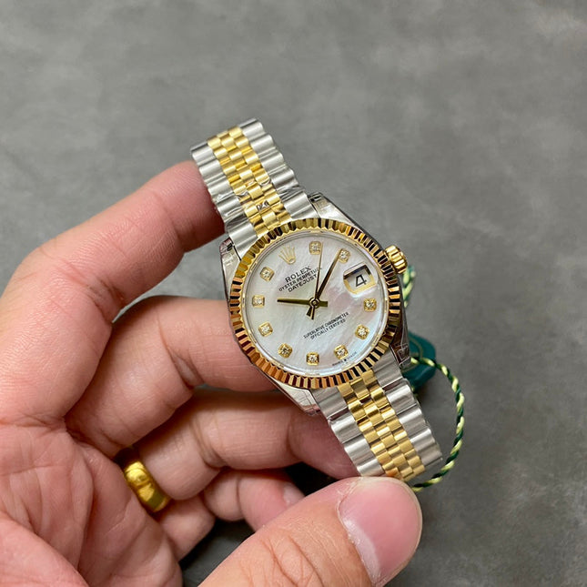 DATEJUST 31MM GOLD STEEL MOP DIAL
