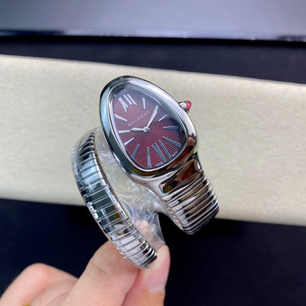 SERPENTI TUBOGAS QUARTZ STEEL RED DIAL