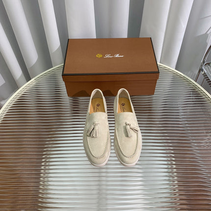 LP SUMMER WALK TASSELS LOAFERS BEIGE SUEDE