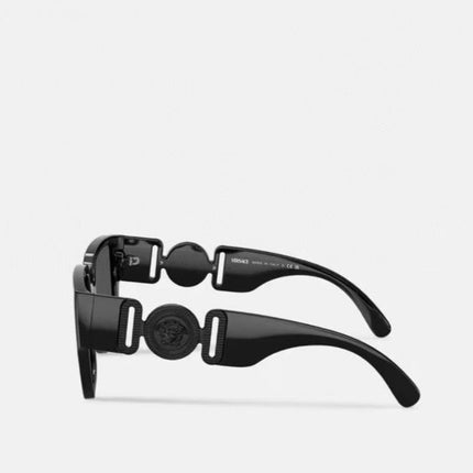 EMBOSSED LOGO MEDUSA BIGGIE SQUARE FRAME SUNGLASSES VE4483D IN ACETATE