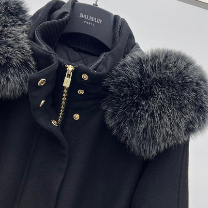 LP 26S FUR-COLLAR KNIT JACKET 473