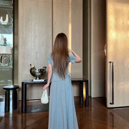 PRADA 26S TOP AND SKIRT SET STYLE 833