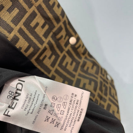 FENDI 26S CROPPED HOODED KNIT JACKET 509
