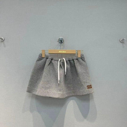 Miu Short Grey Cotton