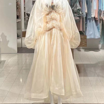 ZIMMERMANN Illuminate Macrame Tulle Silk Gown