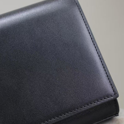 YSL 26S SAINT LAURENT KATE CLUTCH IN BLACK CALFSKIN