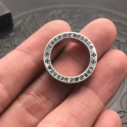 CHROME HEARTS CROSS MOTIFS STERLING SILVER RING