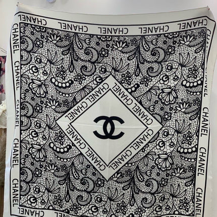 CHANEL 26S SCARF 135 IN CASHMERE AND SILK 306134