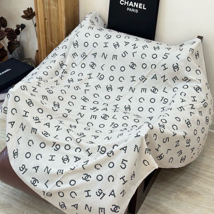 CHANEL 26S SCARF 135 IN CASHMERE AND SILK 309322