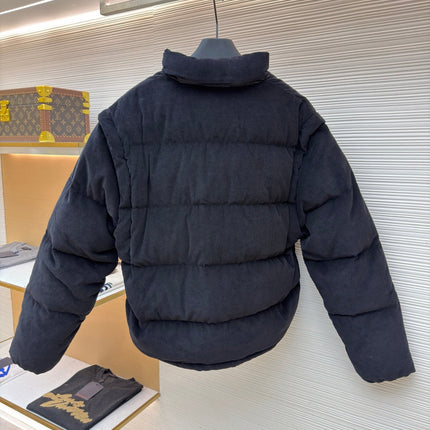 PRADA 25S VELVET PUFFER JACKET 458