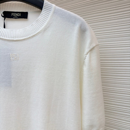 FENDI 26S SHORT SLEEVE KNIT 105