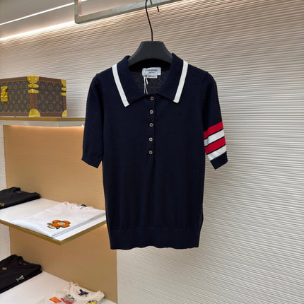 THOM 26S SHORT-SLEEVED KNIT POLO SHIRT STYLE 149