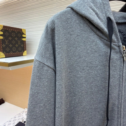 CHROME HEARTS 26S ZIP-UP HOODED SWEATSHIRT 052