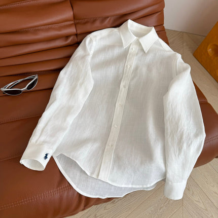 CLASSIC SHIRT OLD MONEY STYLE 25S IN LINEN 265753