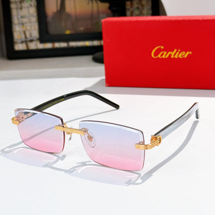 CARTIER 26S RIMLESS RECTANGULAR FRAME IN METAL 441538
