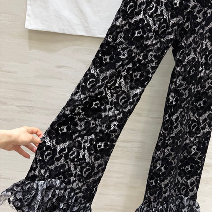 CHANEL 26S LACE FLARED PANTS STYLE 1026