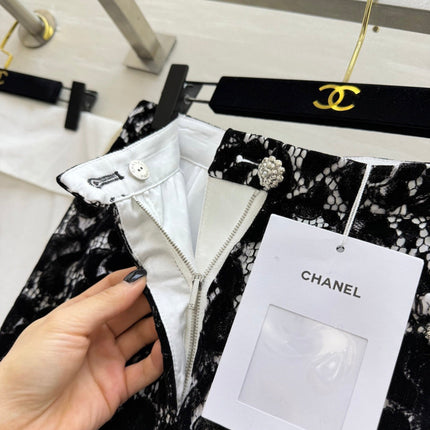 CHANEL 26S LACE FLARED PANTS STYLE 1026