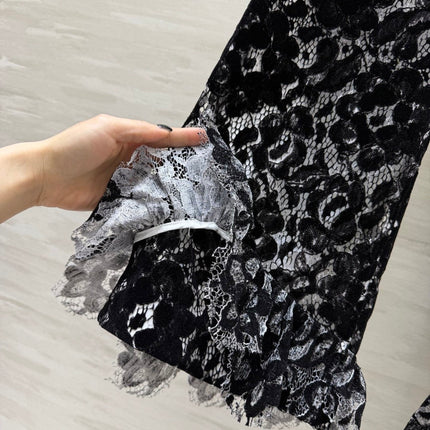 CHANEL 26S LACE FLARED PANTS STYLE 1026