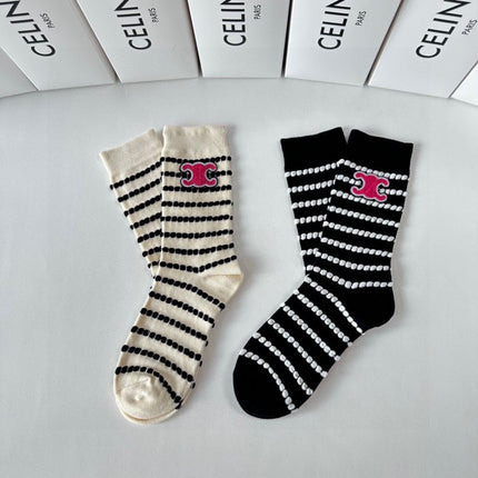 CELINE 26S CREW SOCKS 520270 (1 BOX)