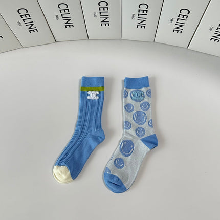 CELINE 26S CREW SOCKS 903940 (1 BOX)