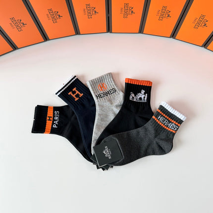 HERMES 26S ANKLE SOCKS 363559 (1 BOX)