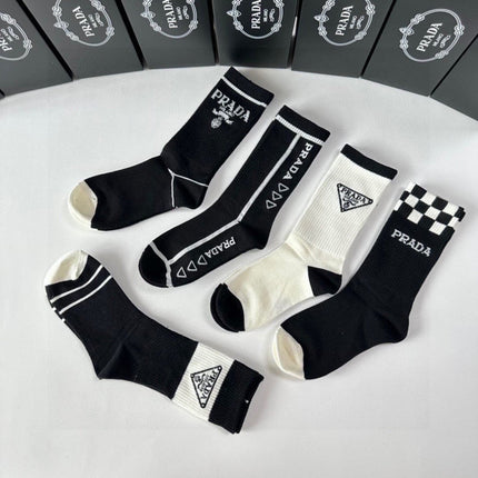 PRADA 26S CREW SOCKS 370239 (1 BOX)