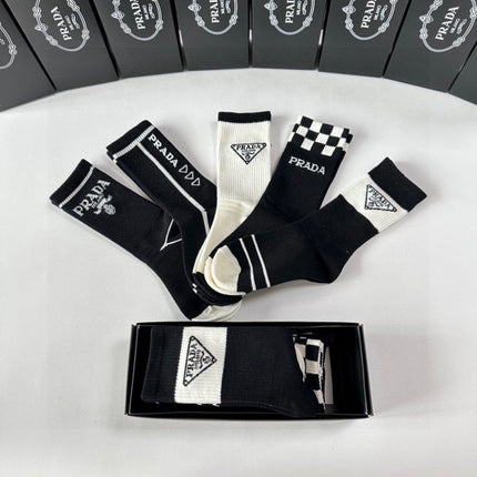 PRADA 26S CREW SOCKS 370239 (1 BOX)