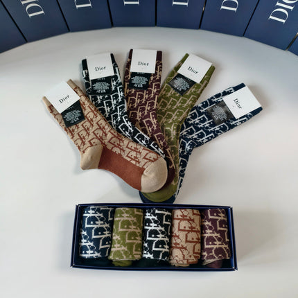 DIOR 26S CREW SOCKS 394043 (1 BOX)