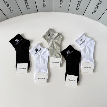 BALENCIAGA 26S ANKLE SOCKS 395212 (1 BOX)