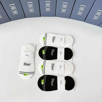 DIOR 26S NO-SHOW SOCKS 415704 (1 BOX)