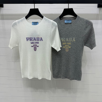 Prada 25 T-Shirt Wool with Acrylic 233531