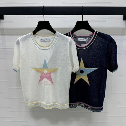 DIOR SHORT-SLEEVE KNIT TOP 269459