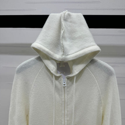 DIOR HOODED LONG-SLEEVE CARDIGAN 274929