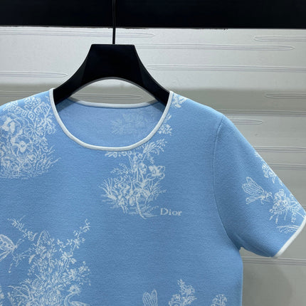DIOR 26S SHORT-SLEEVE KNIT TOP 1360