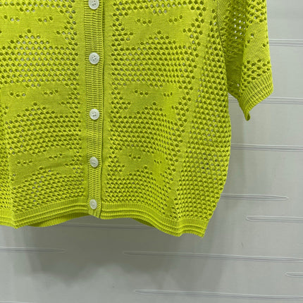 CHANEL 26S OPENWORK KNIT CARDIGAN 1335