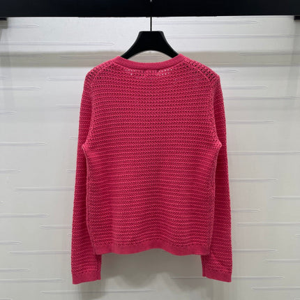 RALPH LAUREN 26S LONG-SLEEVE OPENWORK KNIT CARDIGAN 594