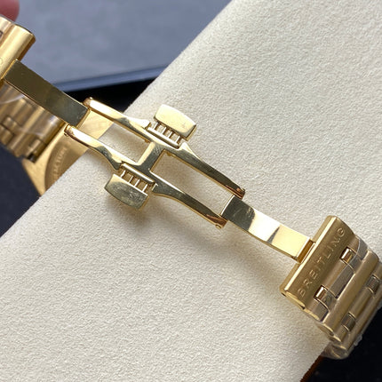 CHRONOMAT AUTOMATIC 36 VICTORIA BECKHAM YELLOW GOLD CASE PEPPERMINT DIAL