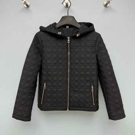 DIOR 26S QUILTED HOODED ZIP-UP JACKET 1659