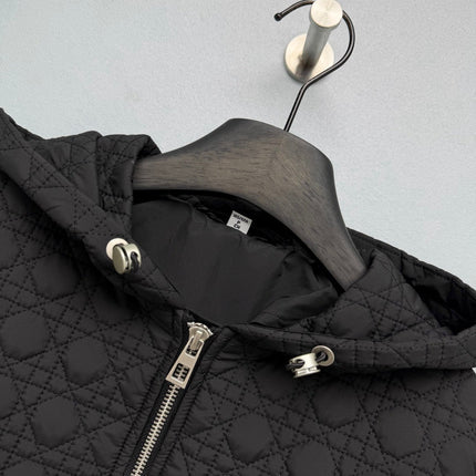 DIOR 26S QUILTED HOODED ZIP-UP JACKET 1659