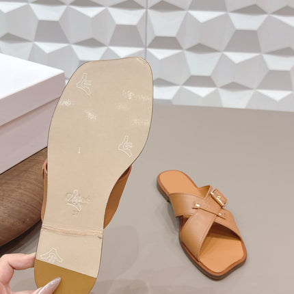 CHLOÉ 26S SANDALS IN LIGHT BROWN CALFSKIN