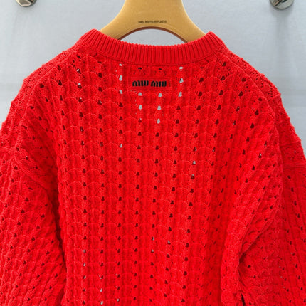 MIUMIU 26S V-NECK SWEATER 900