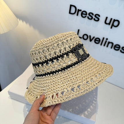 LOEWE 26S RAFFIA BUCKET HAT STYLE 209