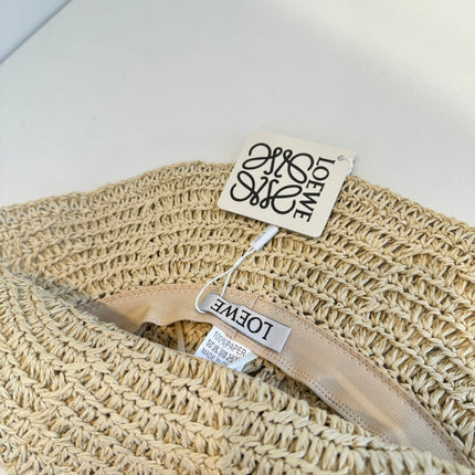 LOEWE 26S RAFFIA BUCKET HAT STYLE 205
