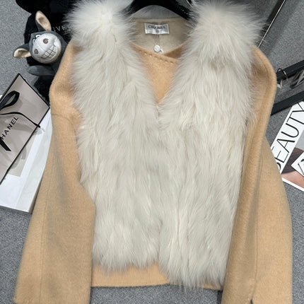 CHANEL 25S REVERSIBLE FOX FUR JACKET 591