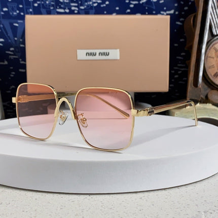 MIUMIU 26S SQUARE GEOMETRIC FRAME IN METAL 445239